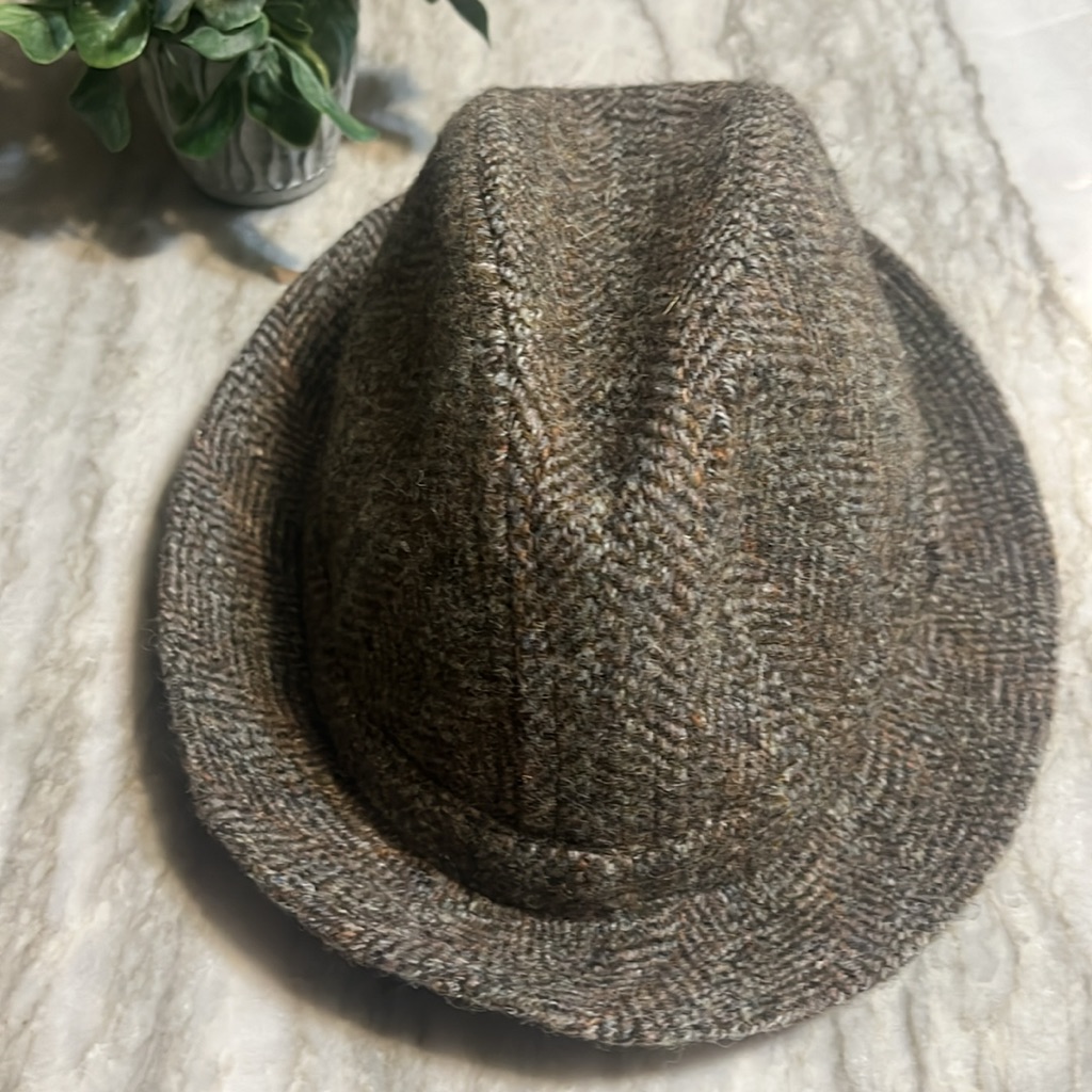 Dunn & Co Harris Tweed 7 3/8 Britain 100% Wool Vintage